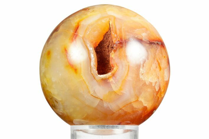Colorful Carnelian Agate Sphere - Madagascar #361415
